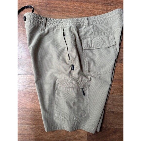 Oneill Crossover Shorts Mens 36 Beige Khaki Chino‎ Hybrid Elastic Waist - Picture 7 of 7